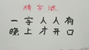 人人开口打一字,探寻汉字魅力与智慧”